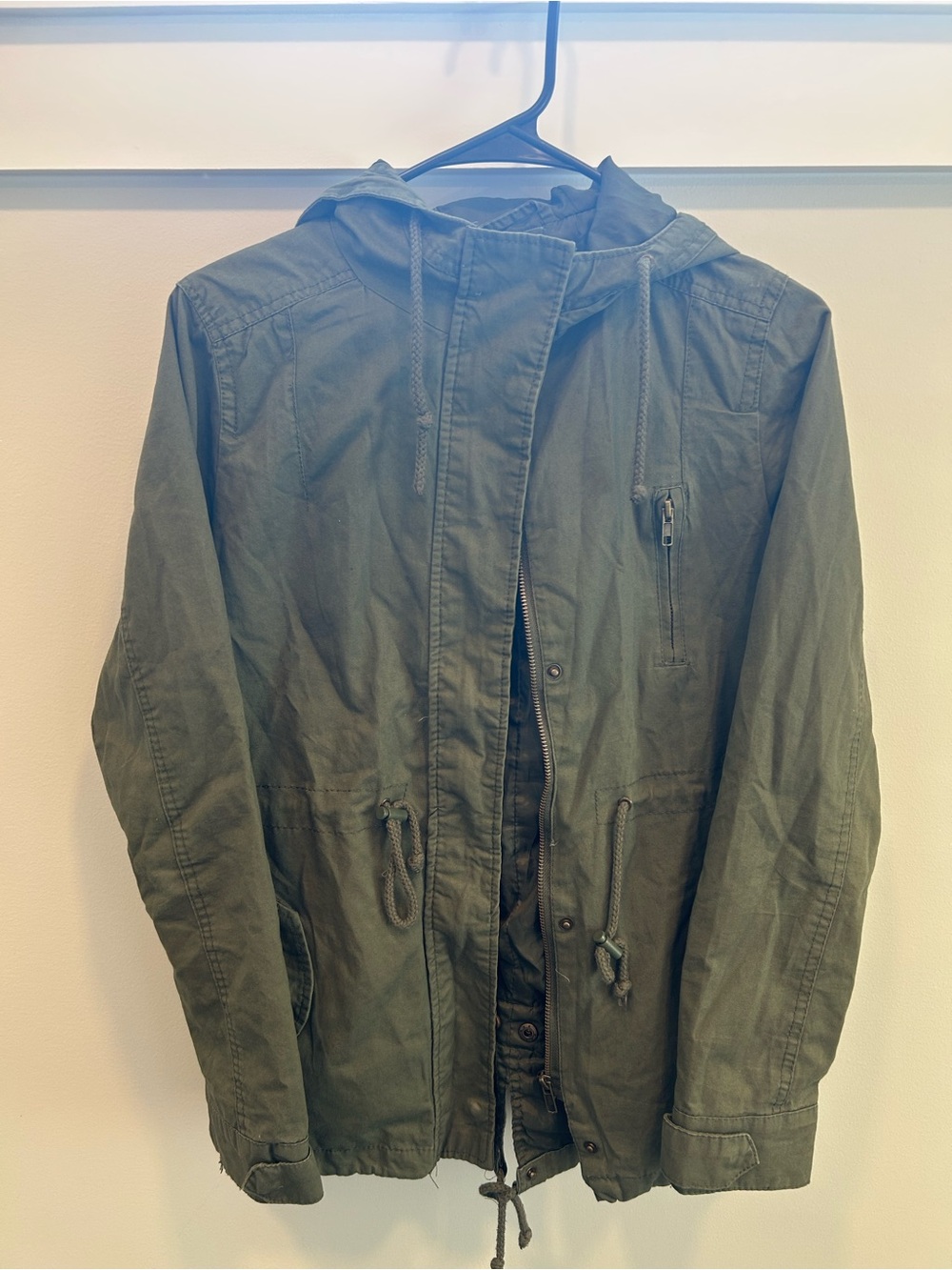 Ambiance Olive Green Hooded Field Jacket